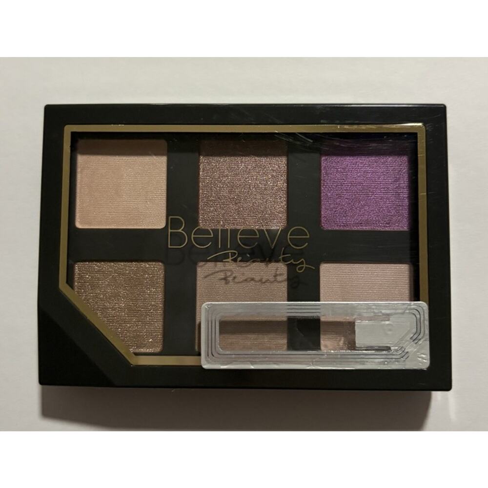 Believe Beauty Plush Purples Eyeshadow Palette 6 Shade Shimmer Matte NWT